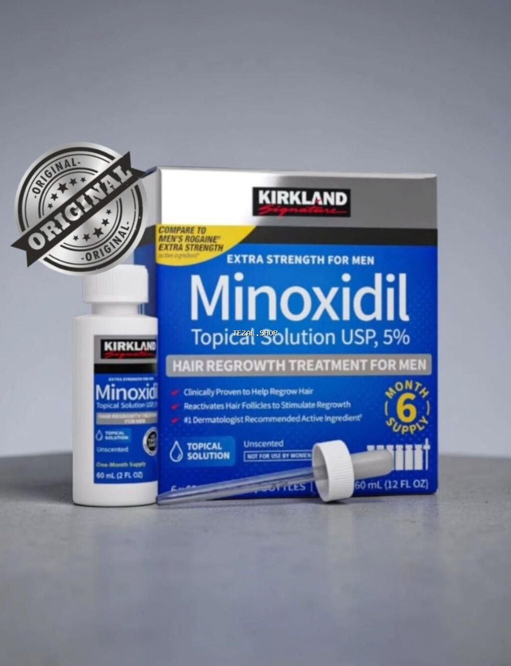 🔥 Kirkland Minoxidil 5% (60 ml) — 💯 ABŞ-dan ORİJİNAL (Costco) 🚨 VACİB