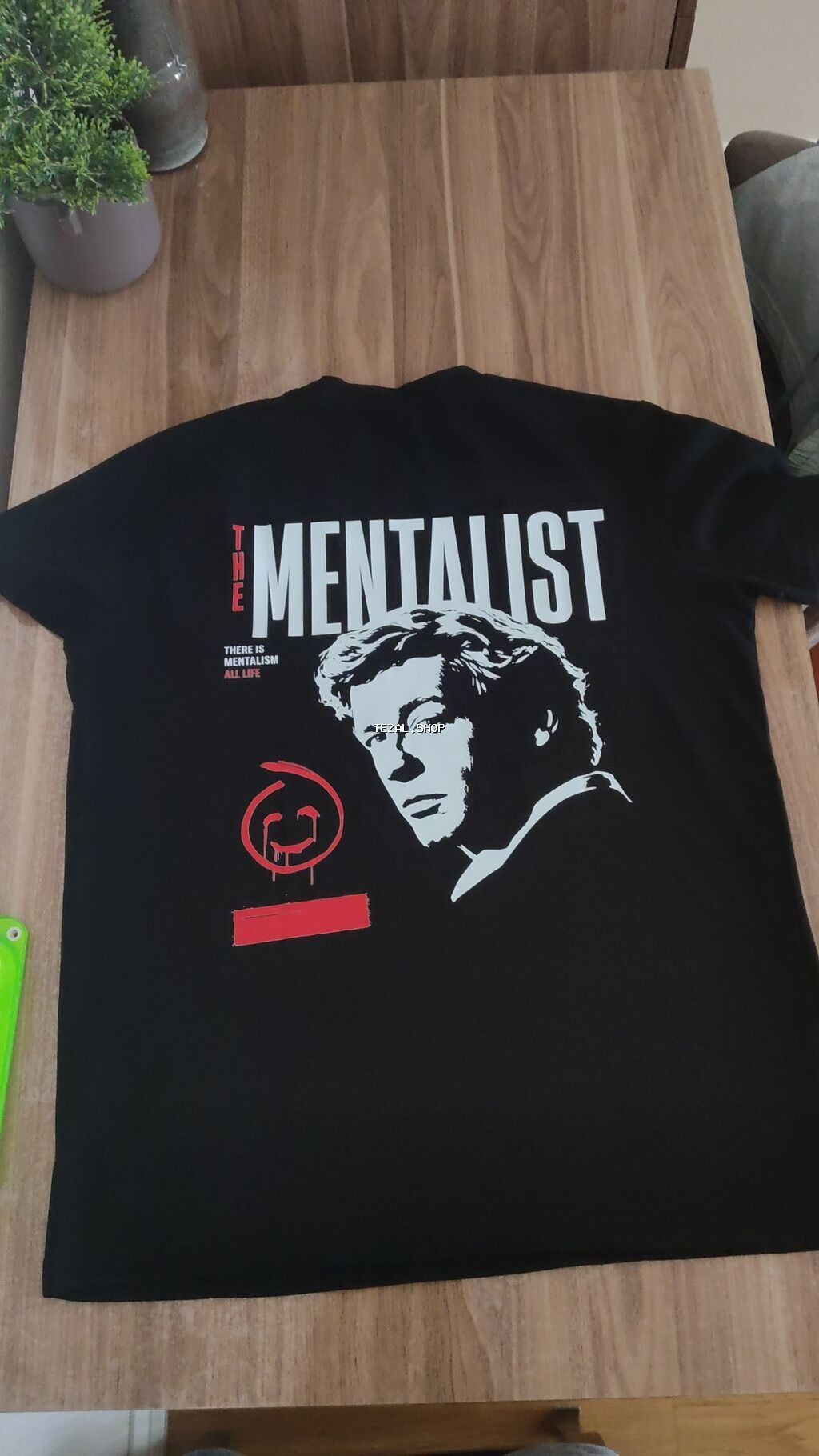 “The Mentalist” serial temalı qara T‑shirt - Ölçü(Razmer) : M (Boy