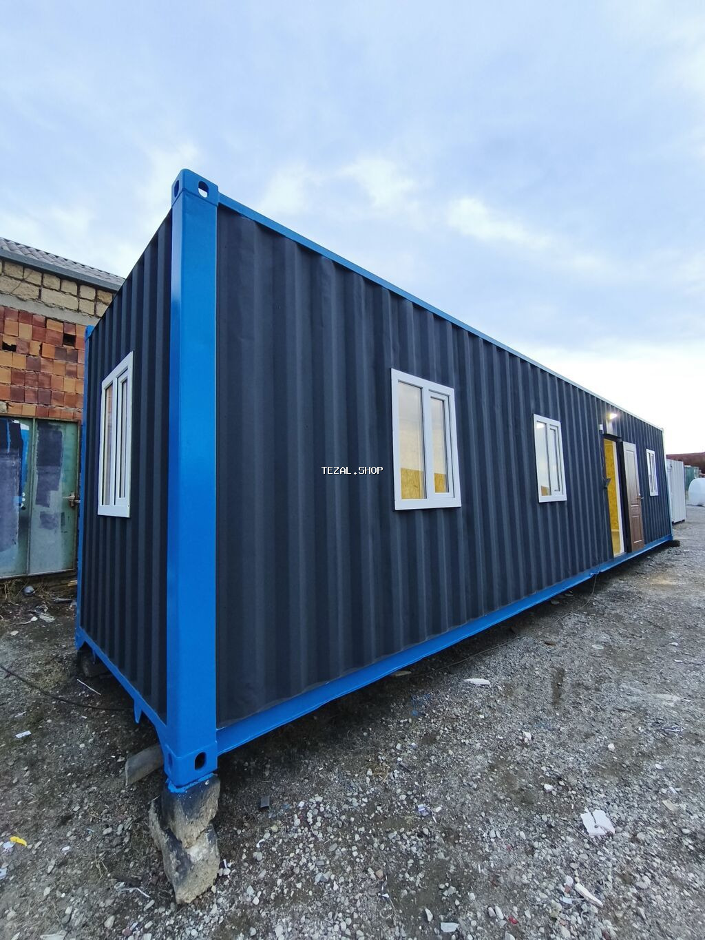 Modul konteyner/ofis – tam hazır ölçü 12×240 - Korpus: möhkəm metal