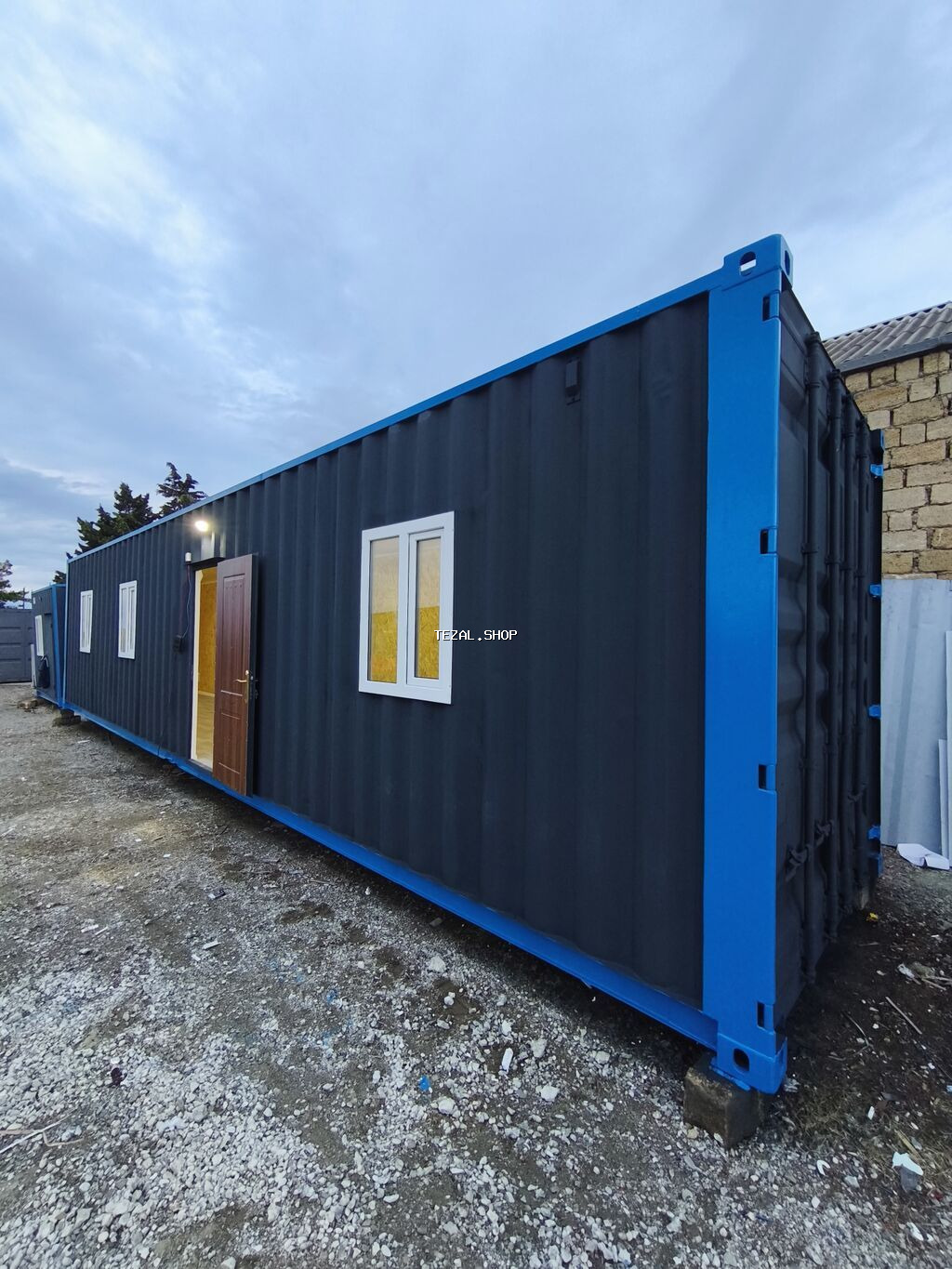 Modul konteyner/ofis – tam hazır ölçü 12×240 - Korpus: möhkəm metal - şəkil 2