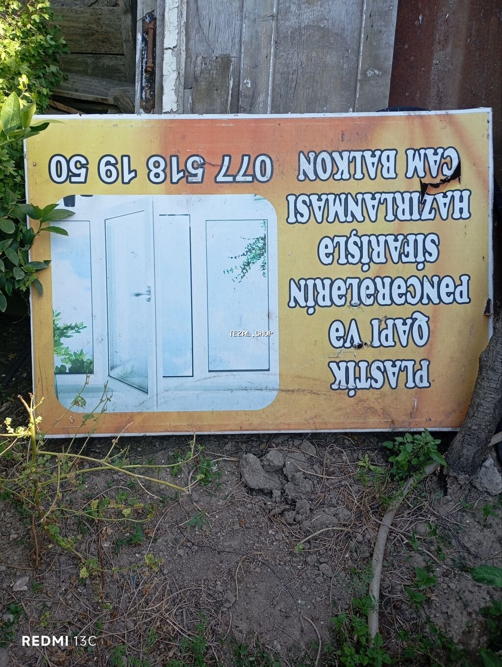 Reklam lövhəsi – “Plastik qapı və pəncərələrin sifarişi, hazırlanması - şəkil 2