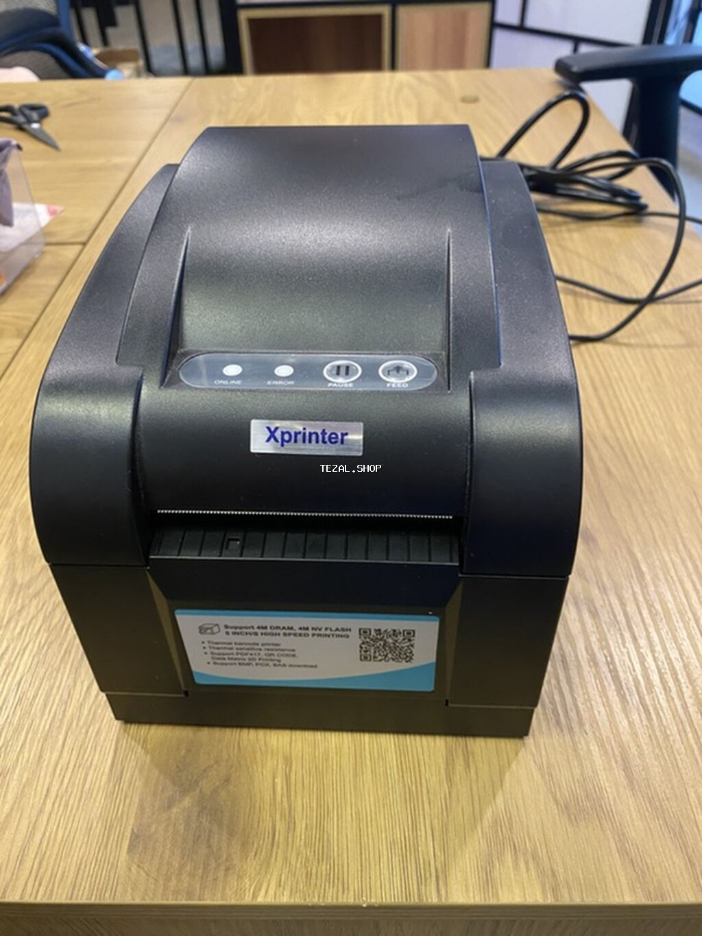 Xprinter XP-350B termal barkod printeri - Növ: Termal etiket/barkod