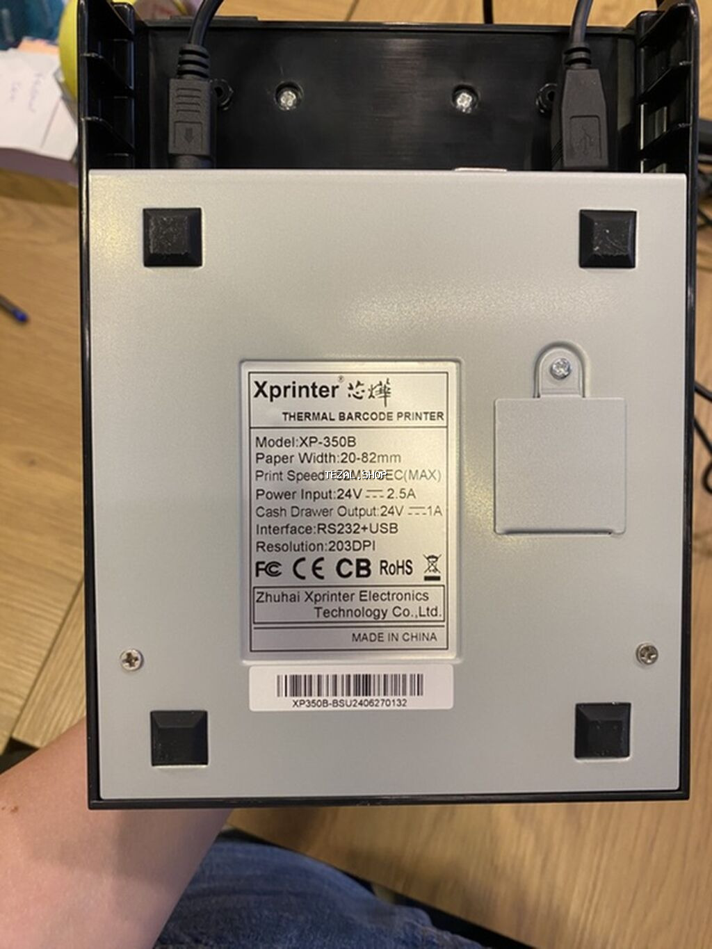 Xprinter XP-350B termal barkod printeri - Növ: Termal etiket/barkod - şəkil 3