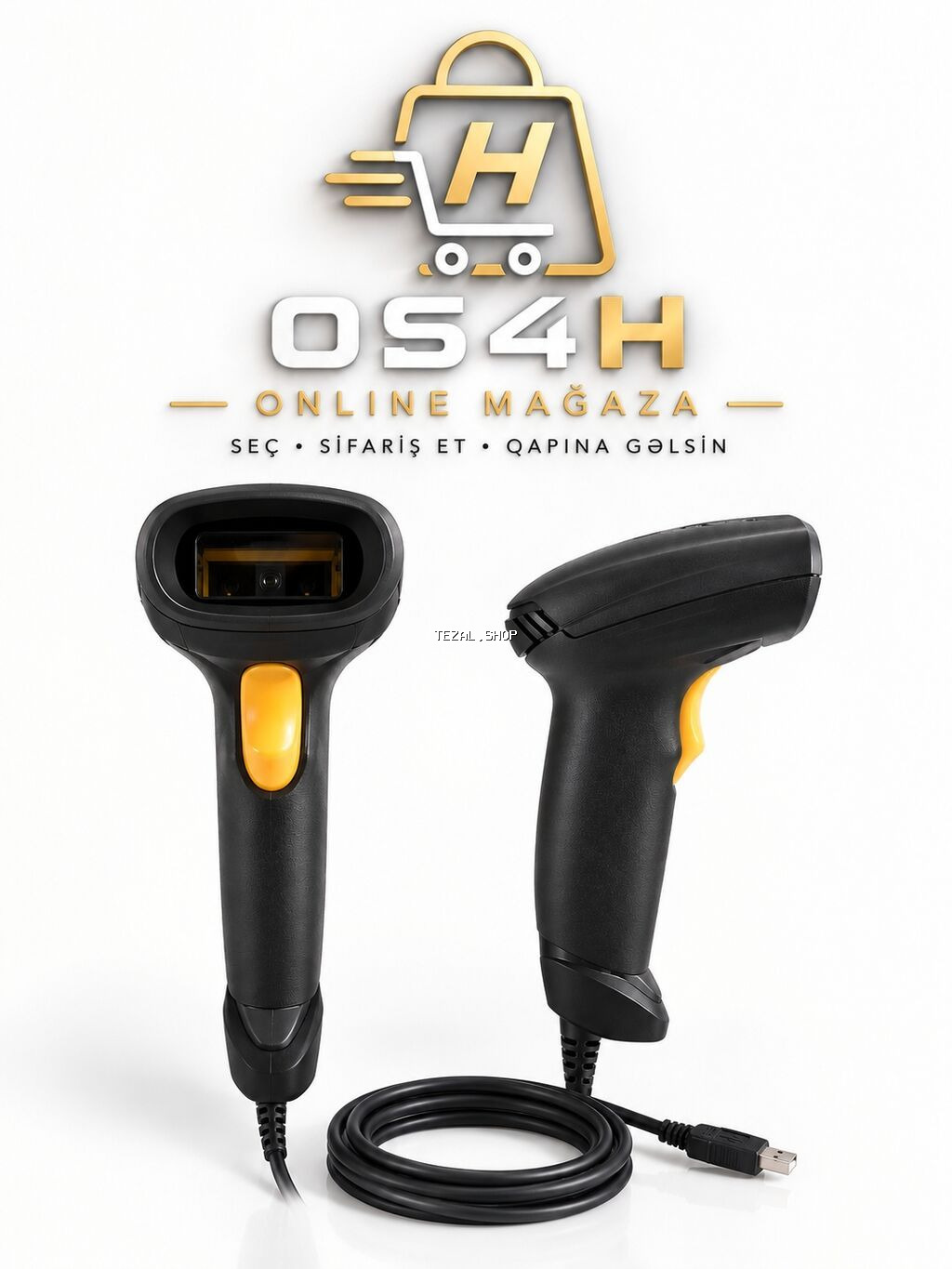 Symbol markalı USB barkod oxuyucu skaner - İstifadə sahələri: market