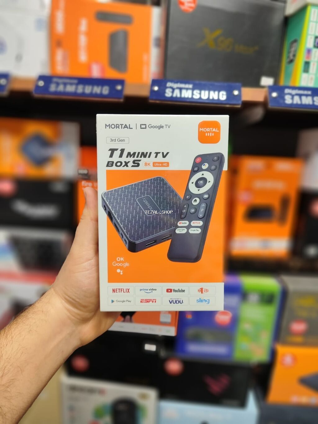 Yeni Smart TV boks Google TV 8 GB / 128 GB, Android, Ünvandan götürmə, Pulsuz çatdırılma, Ödənişli çatdırılma