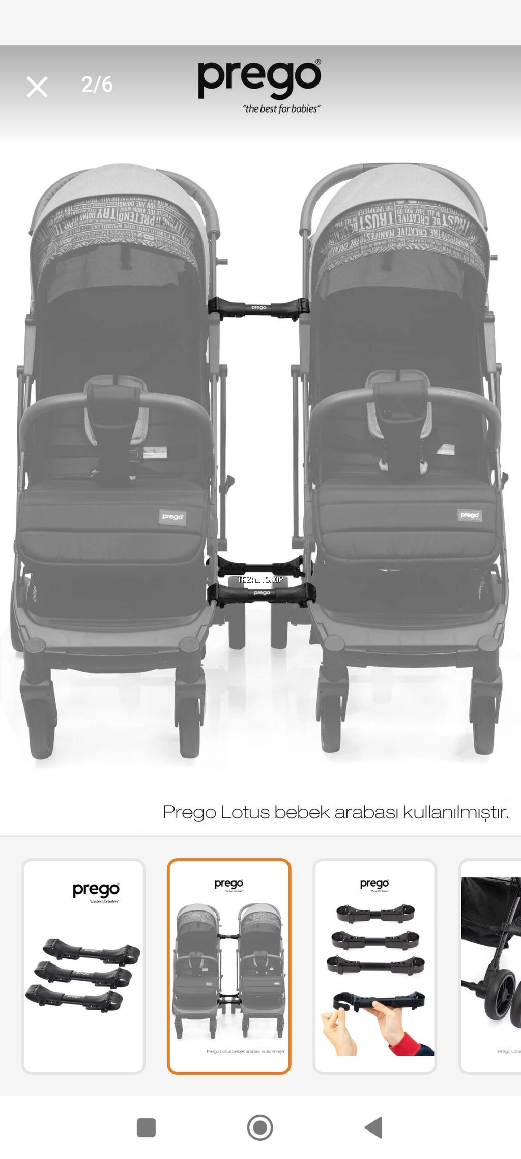 **Prego Lotus uşaq arabası üçün birləşdirici adapter dəsti** Qiyməti