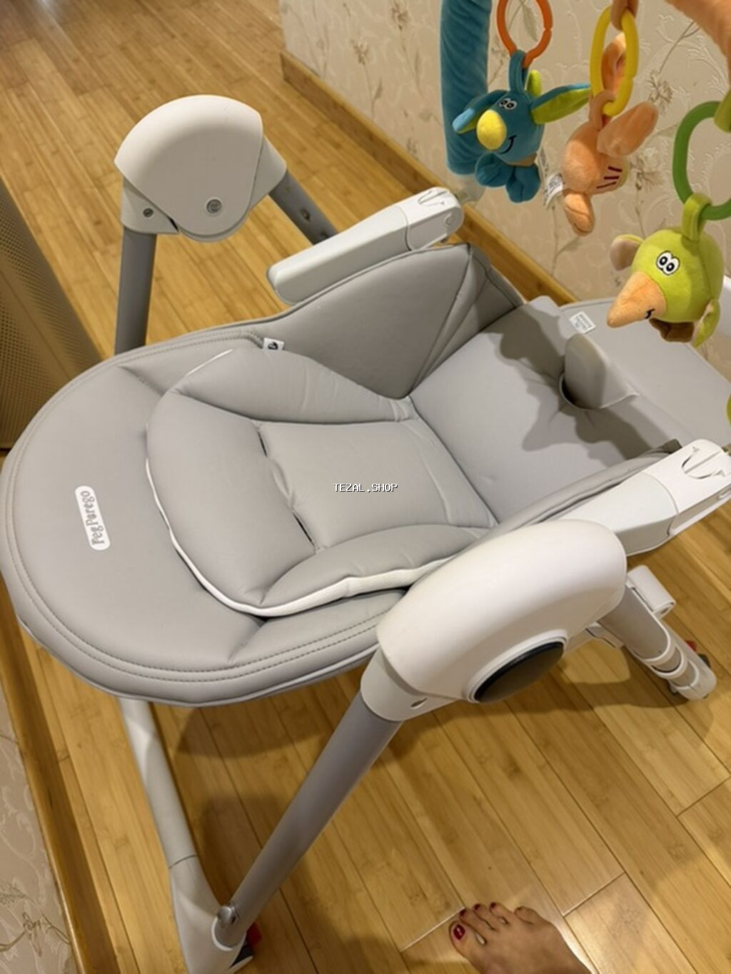 Peg Perego Prima pappa Follow Me uşaq yemək stulu və uzanma kreslosu